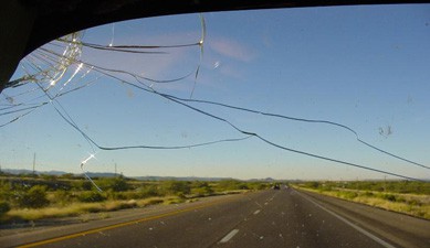 Cracked windshield is an easy fix…